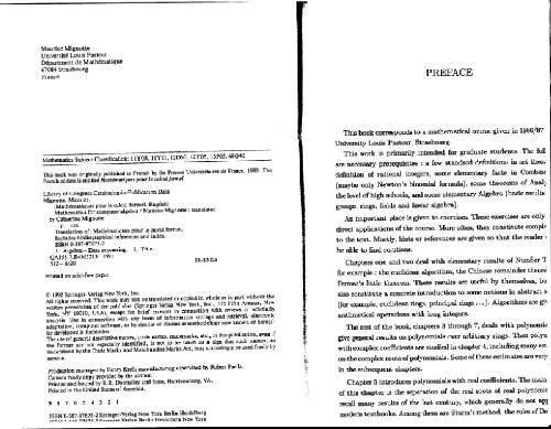 دانلود کتاب Mathematics for computer algebra