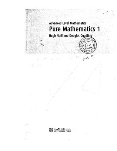 دانلود کتاب Advanced Level Mathematics: Pure Mathematics 1