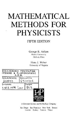 دانلود کتاب Mathematical methods for physicists