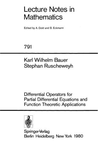 دانلود کتاب Differential Operators for Partial Equations and Function-Theoretic Applications