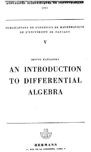 دانلود کتاب An Introduction to Differential Algebra
