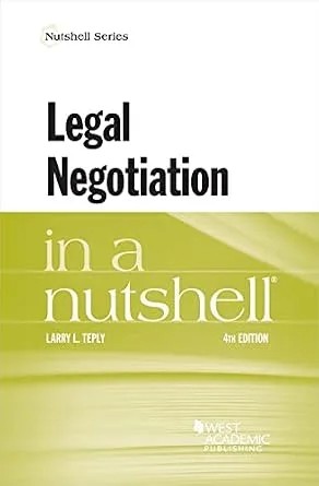 دانلود نسخه کامل کتاب زبان اصلی Legal Negotiation in a Nutshell (Nutshells)