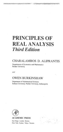 دانلود کتاب principles of real analysis