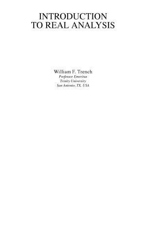 دانلود کتاب Introduction to Real Analysis