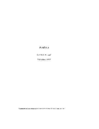 دانلود کتاب Analysis