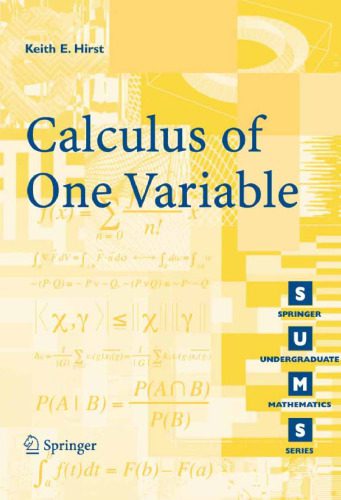 دانلود کتاب Calculus of One Variable