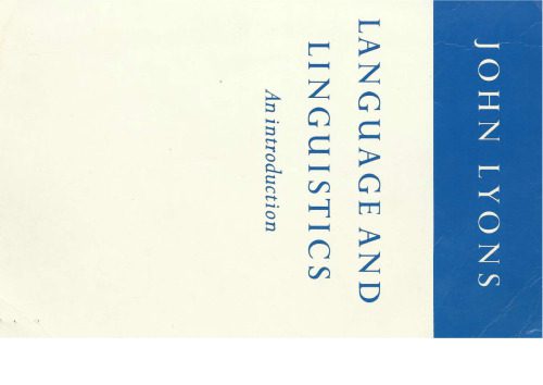 دانلود کتاب Language and Linguistics: An Introduction