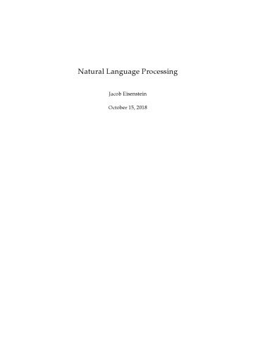 دانلود کتاب Natural Language Processing