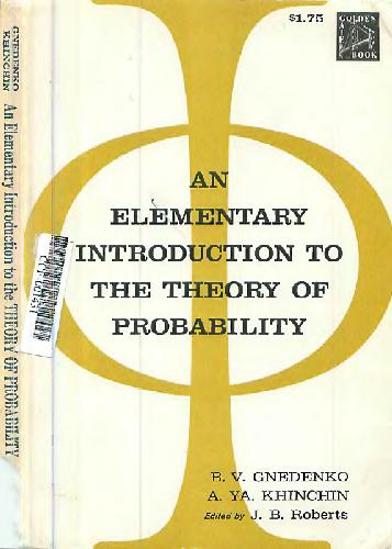 دانلود کتاب Elementary Introduction to the Theory of Probability.