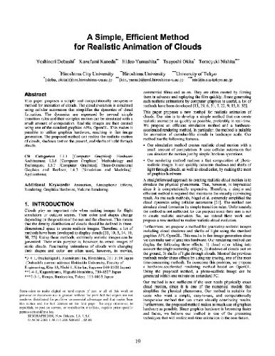 دانلود کتاب Method for animation of clouds