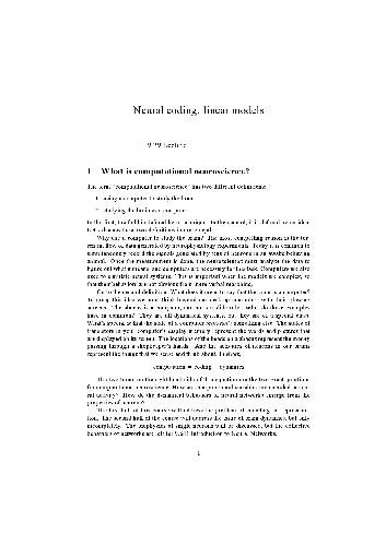 دانلود کتاب Introduction to Computational Neuroscience