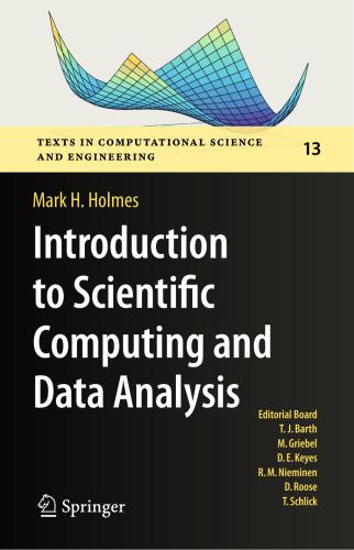 دانلود کتاب Introduction to Scientific Computing and Data Analysis