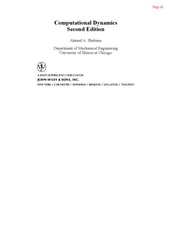 دانلود کتاب Computational Dynamics