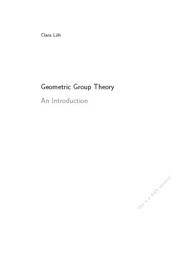 دانلود کتاب Geometric Group Theory: An Introduction