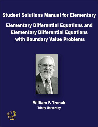 دانلود کتاب Student Solutions Manual for Elementary Differential Equations and with Boundary Value Problems