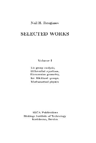 دانلود کتاب Selected works