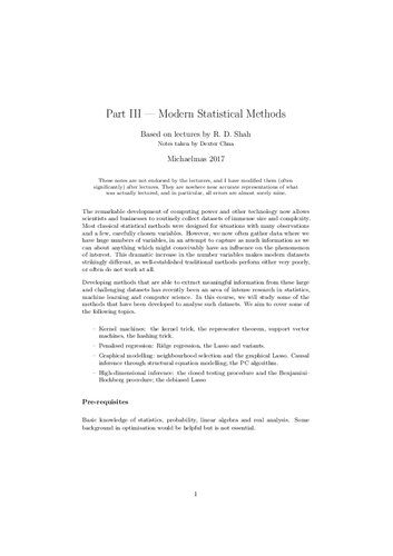 دانلود کتاب Modern Statistical Methods