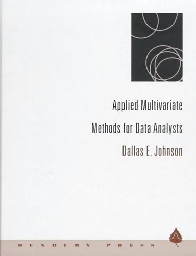 دانلود کتاب Applied Multivariate Methods for Data Analysts