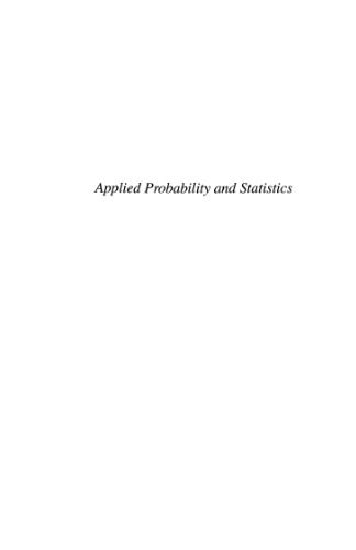 دانلود کتاب Applied Probability and Statistics