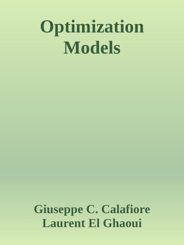 دانلود کتاب Optimization Models