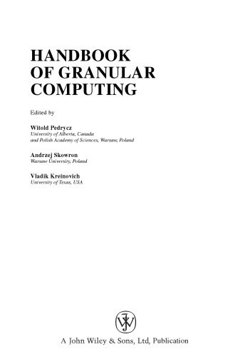 دانلود کتاب Handbook of Granular Computing