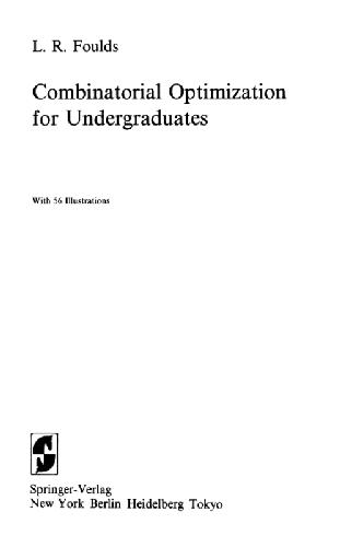 دانلود کتاب Combinatorial optimization for undergraduates