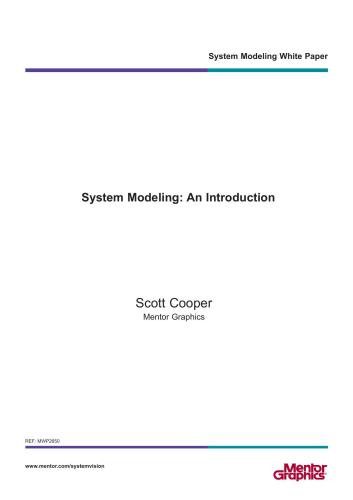 دانلود کتاب System Modeling: An Introduction