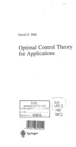 دانلود کتاب optimal control theory for applications
