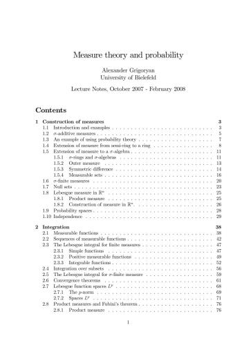 دانلود کتاب Measure theory and probability