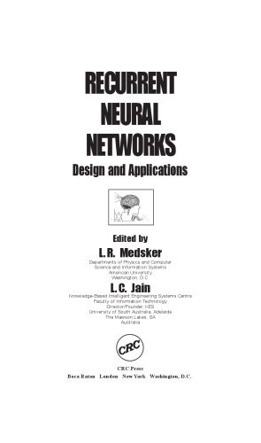 دانلود کتاب Recurrent Neural Networks: Design and Applications