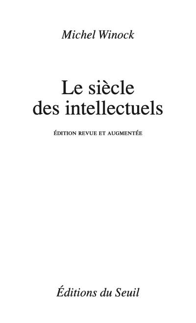 دانلود کتاب Le siècle des intellectuels
