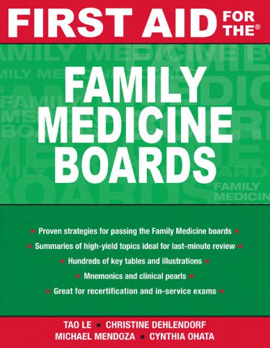 دانلود کتاب First Aid for the Family Medicine Boards (First Aid)