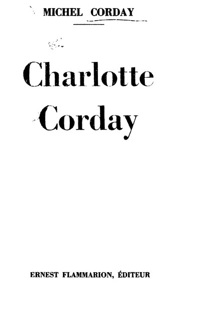 دانلود کتاب Charlotte Corday