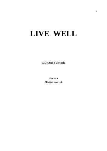 دانلود کتاب Live Well