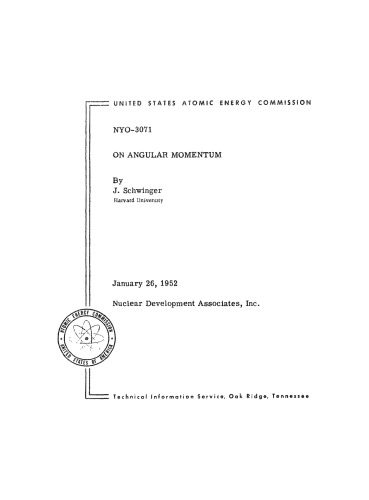 دانلود کتاب On Angular Momentum