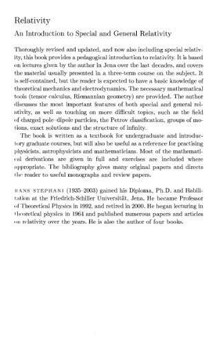 دانلود کتاب Relativity: an introduction to special and general relativity
