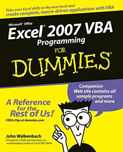 دانلود کتاب Excel 2007 VBA Programming For Dummies