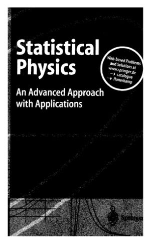 دانلود کتاب Statistical physics: an advanced approach with applications