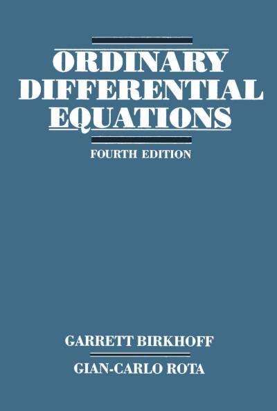 دانلود کتاب Ordinary differential equations