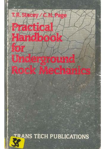 دانلود کتاب Practical Handbook for Underground Rock Mechanics