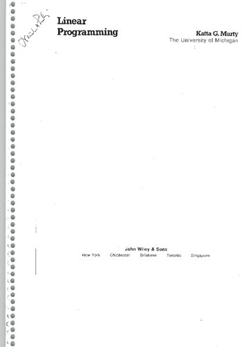 دانلود کتاب Linear programming