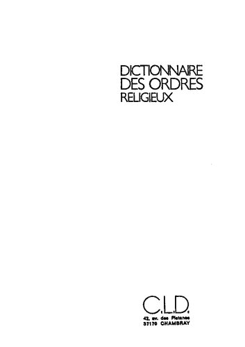 دانلود کتاب Dictionnaire des ordres religieux et familles spirituelles