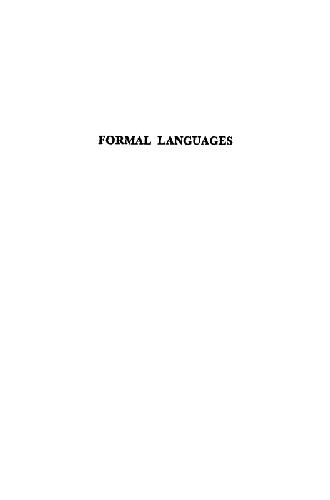 دانلود کتاب Formal languages