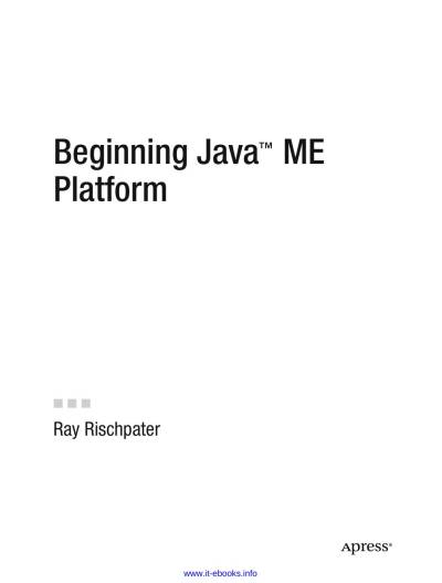 دانلود کتاب Beginning Java ME Platform
