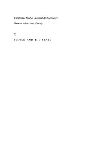 دانلود کتاب People and the State