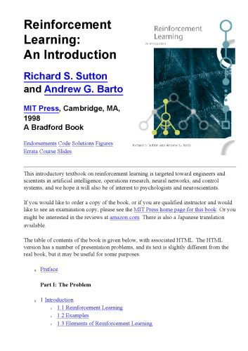 دانلود کتاب Reinforcement Learning – An Introduction