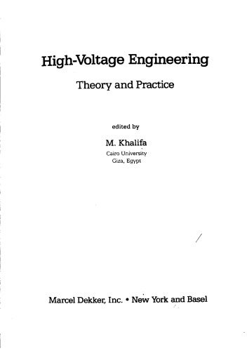 دانلود کتاب High Voltage Engineering: Theory and Practice