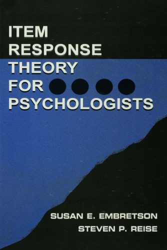 دانلود کتاب فارسی Item Response Theory for Psychologists