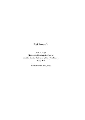 دانلود کتاب Path integrals