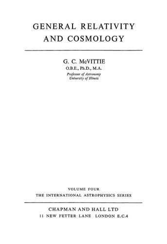 دانلود کتاب General Relativity and Cosmology